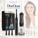Set irigator și periuță electrică RPZ DuoClean, IPX7, 300 ml, negru - imagine 10