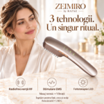 Aparat facial cu radiofrecvență ZEIMIRO by Rapaz 3 în 1, EMS și fototerapie, auriu - imagine 4