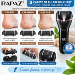 Pilă electrică pentru picioare RAPAZ RPZ-59, IPX7, 3 role, negru - imagine 8