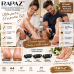 Pilă electrică pentru picioare RAPAZ RPZ-59, IPX7, 3 role, negru - imagine 7