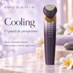Aparat facial cu microcurenți Rapaz S1, 6 moduri, încălzire și răcire, mov-auriu - imagine 4