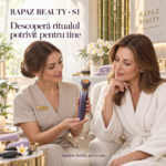 Aparat facial cu microcurenți Rapaz S1, 6 moduri, încălzire și răcire, mov-auriu - imagine 2