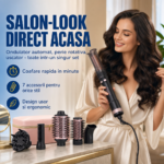 Set de coafat 7 în 1 Enzo Rapaz EN-760, 1500 W, perie rotativă, negru - imagine 2