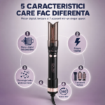 Set de coafat 7 în 1 Enzo Rapaz EN-760, 1500 W, perie rotativă, negru - imagine 3