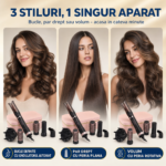Set de coafat 7 în 1 Enzo Rapaz EN-760, 1500 W, perie rotativă, negru - imagine 7