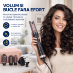 Set de coafat 7 în 1 Enzo Rapaz EN-760, 1500 W, perie rotativă, negru - imagine 4
