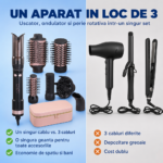 Set de coafat 7 în 1 Enzo Rapaz EN-760, 1500 W, perie rotativă, negru - imagine 6