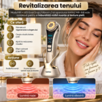 Aparat facial 6 în 1 RAPAZ MR-168, RF, EMS și fototerapie, auriu - imagine 9