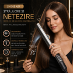 Placă de îndreptat cu aer SHINE AIR Rapaz RPZ-44, 1500 W, mov - imagine 6